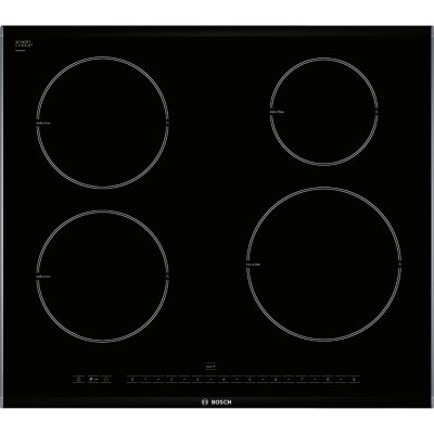 Bosch Logixx PIE675N14E 60cm Induction Hob with Stainless Steel Trim Bosch Logixx PIE675N14E 60cm Induction Hob with Stainless Steel Trim